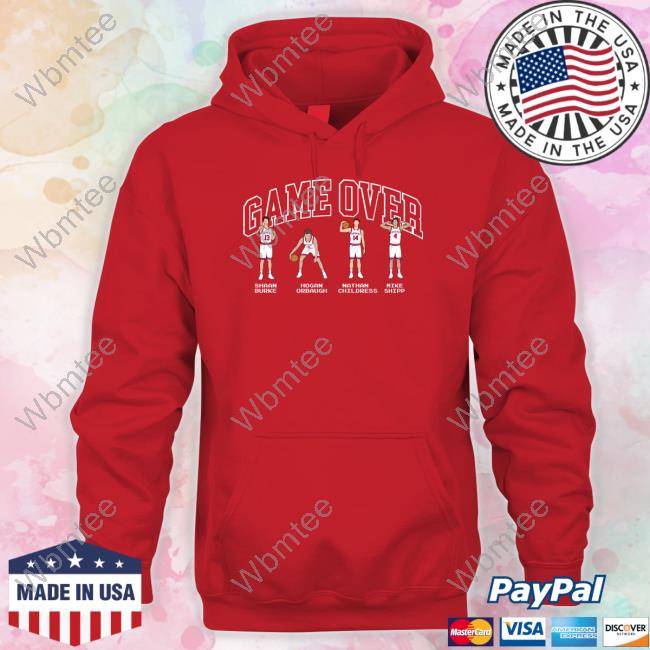 The Indiana Nil Store Game Over Shaan Burke Hogan Orbaugh Nathan Childress Mike Shipp Sweatshirt Indiana