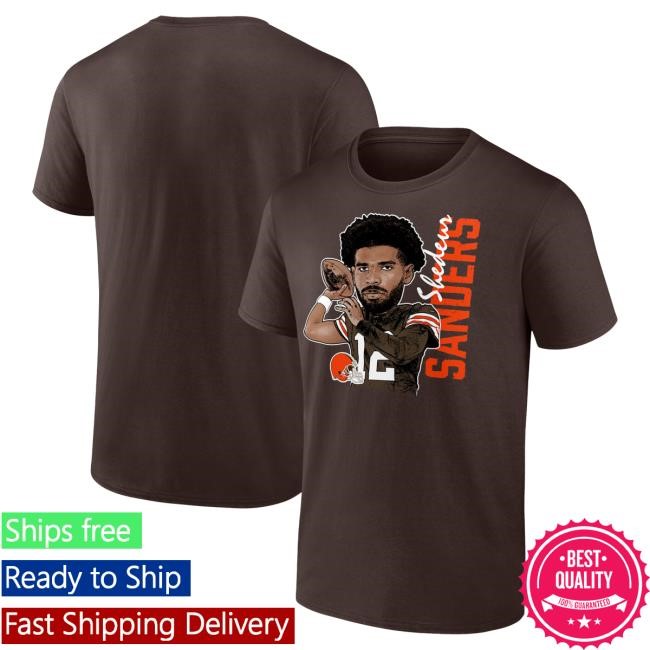 Official Men's Shedeur Sanders Black Cleveland Browns Believe T Shirt