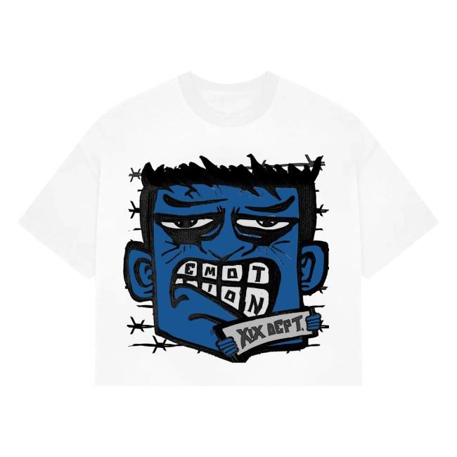 Official Blue “Monster” Cropped Tee Shirt