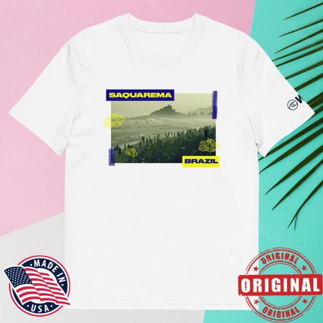Official Wsl Store World Surf League Saquarema Photo Top Shirt (Black)