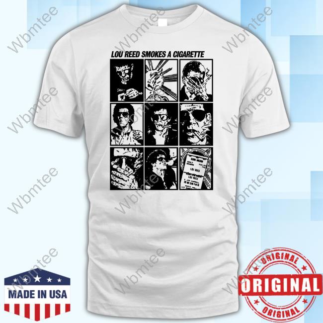 Official Gloom Cookie Vintage Lou Reed Smokes A Cigarette Hoodie