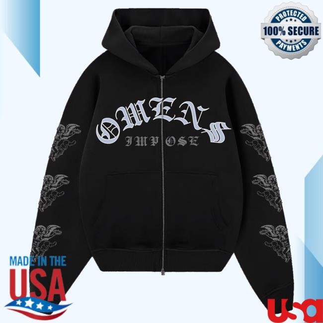 Bad Omens Impose Zip-Up Hoodie Bad Omens Merch Store Official