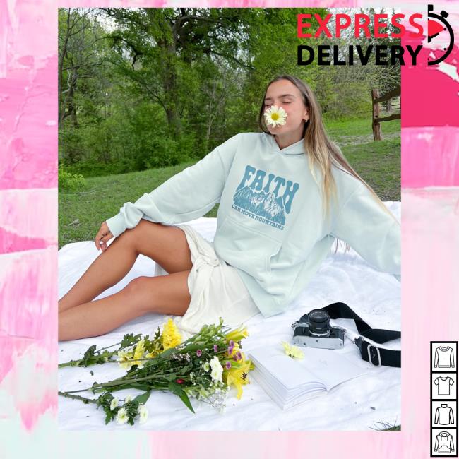 Official Elevated Faith Clothing Faith Can Move Mountains Unisex Sweaters