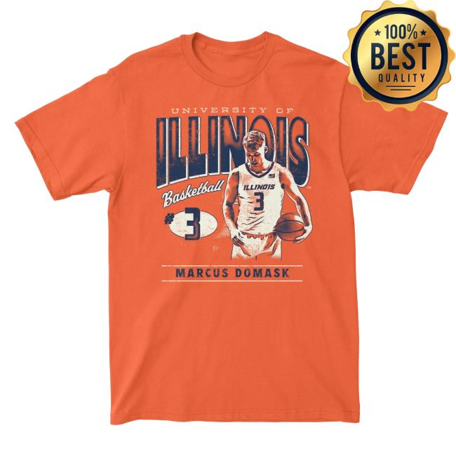 Official The Illinois Nil Store University Of Illinois Marcus Domask Tee Shirt