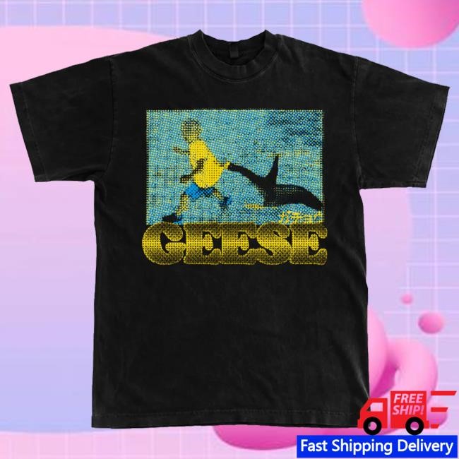 Official Hello Merch Geese Chase Black T Shirt