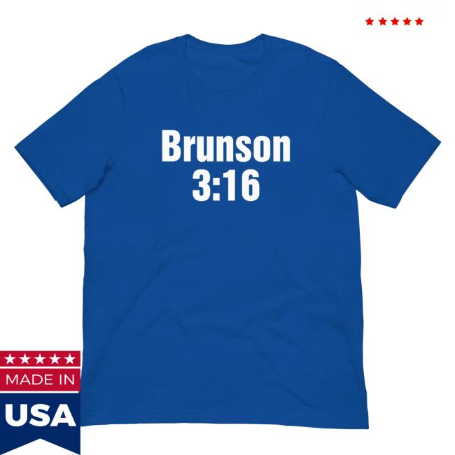 Jalen Brunson 3:16 Shirt 2024