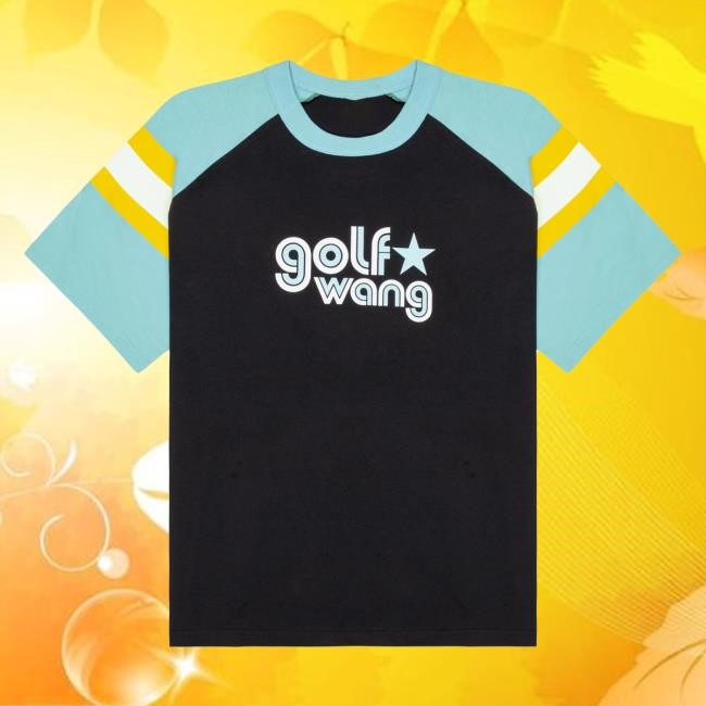 Official Tyler The Creator Merch Star Raglan Shirts Black By Golf Wang