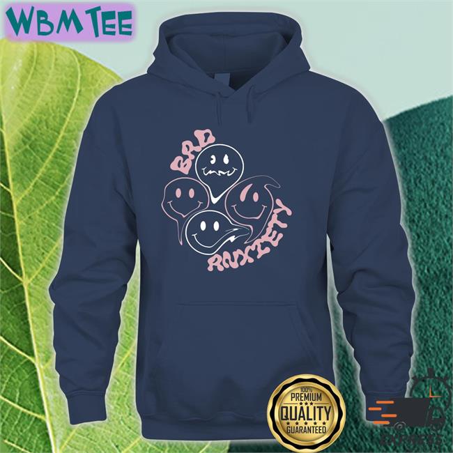 Megan Thee Stallion Merchandise Bad Anxiety Black Crewneck Sweatshirt