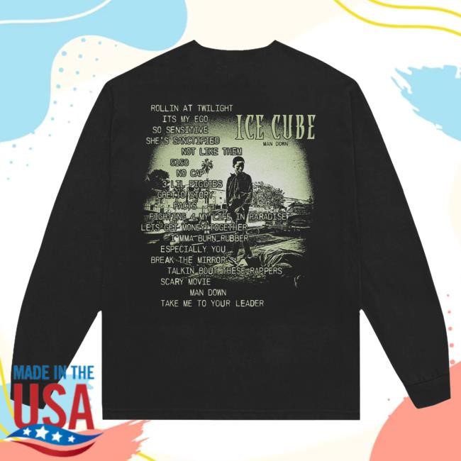 Ice Cube Man Down LS Tee Ice Cube Man Down LS