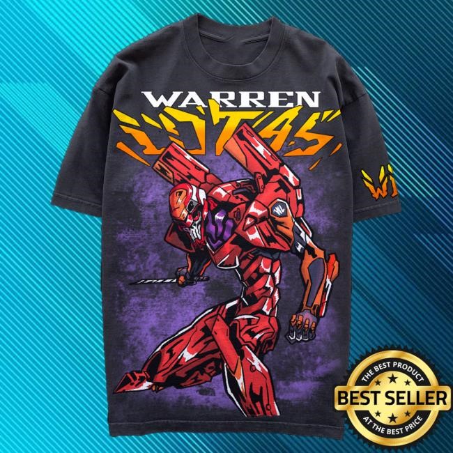 Official Warren Lotas Merch Store Orange Robot Tees - Vintage Black