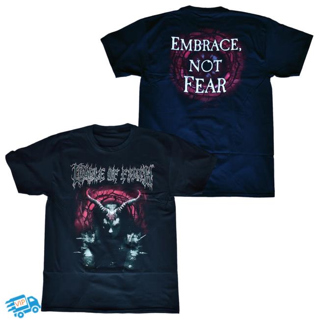 Official Night Shift Merch Indie Merch Store Cradle Of Filth - Embrace, Not Fear Shirt 2023 NightShiftMerch IndieMerchStore