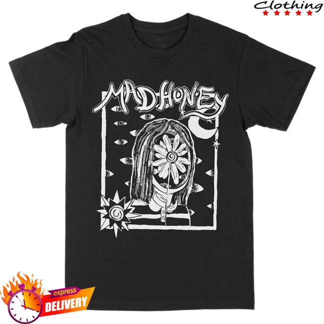 Official Death Wish Store Deathwish Inc Mad Honey Flower Head Black Tee Shirt Deathwishinc