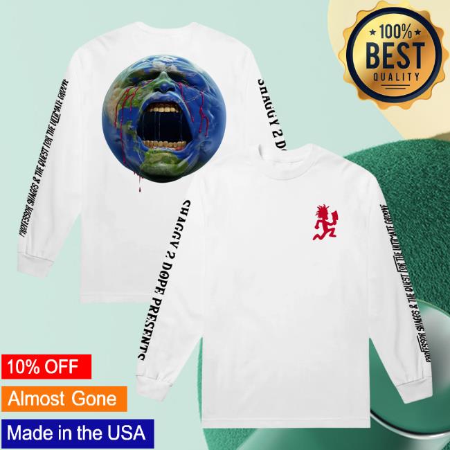 Official Icp Merch Clothing Store Insane Clown Posse Shaggy 2 Dope Presents Professor Shaggs & The Quest For The Ultimate Groove Long Sleeve Shirt New