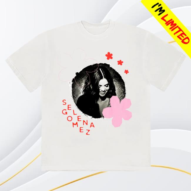 Official Interscope Records Selena Gomez Merch Store Selena Gomez Paper Flower Attractive Shirt Selena Gomez Apparel Clothing Shop
