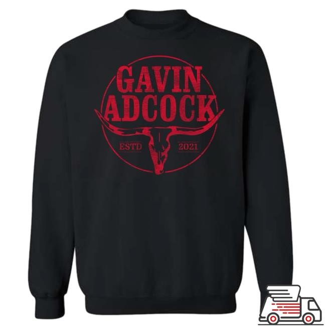 Official Gavin Adcock Merch Store Black Logo Crewneck