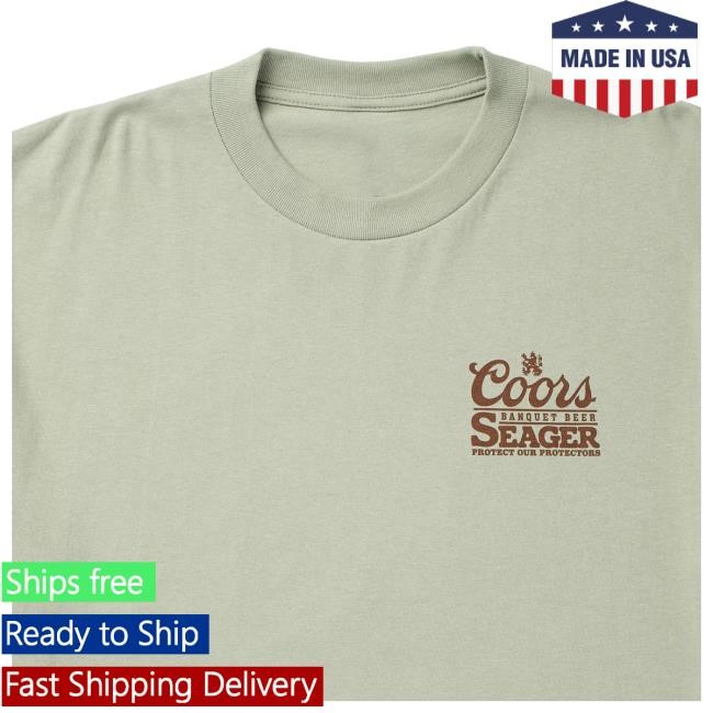 Official Coors Banquet Seager x Coors Banquet Hotshots Shirt Desert Green