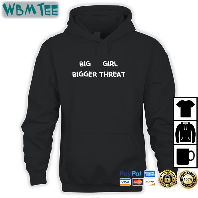 Nerdy Big Bigger Girl Threat Hoodie Nerdy Big Bigger Girl Threat Hoodie