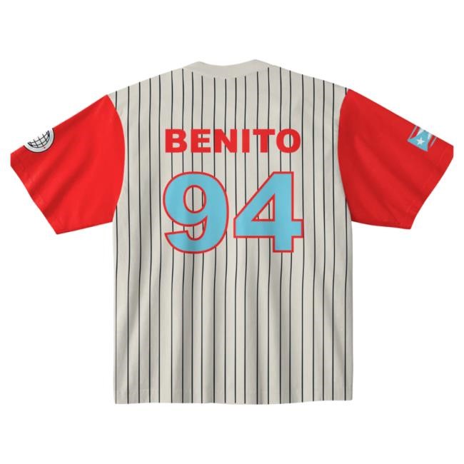 Official Bad Bunny Bad Bunny Baseball Off White Tshirt BadBunny