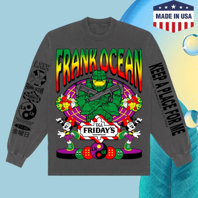Halocean Frank Ocean Tgi Friday's Hoody Vintage Grey
