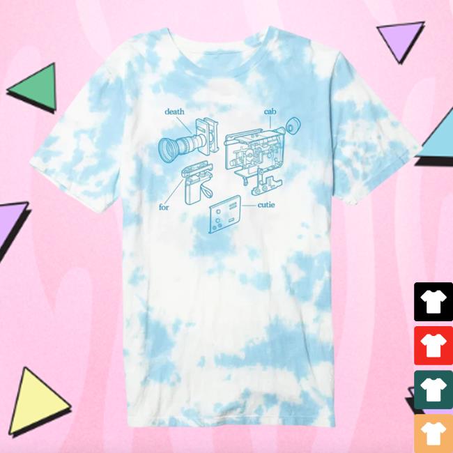 Official Death Cab For Cutie Merch Super 8 Cloud Dye Tees