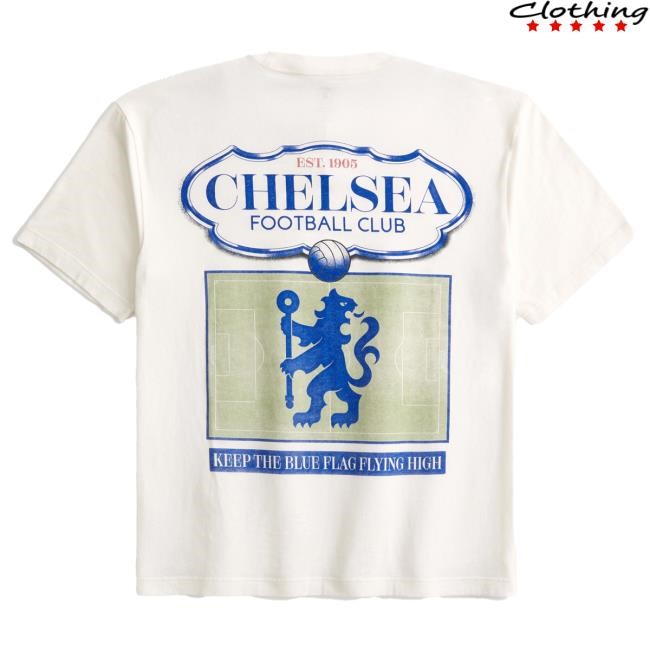 Official Hollister Clothing Boxy Chelsea FC Graphic Shirts HollisterCO