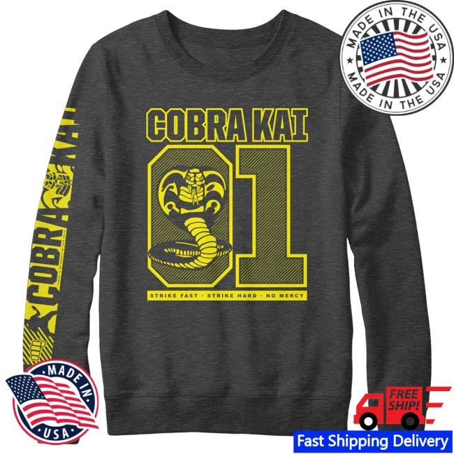 Official Cobra Kai Merch Cobra Kai Team Gray Crewneck