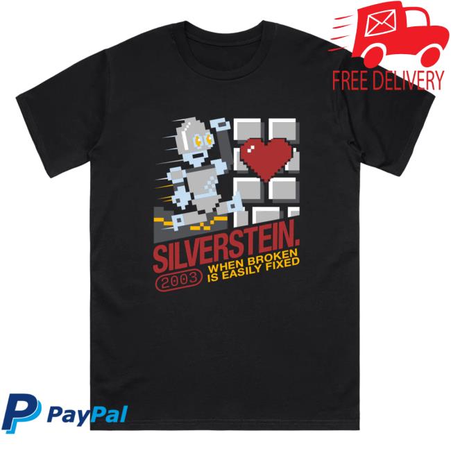 Official Silverstein Merch Video Game Black T Shirts