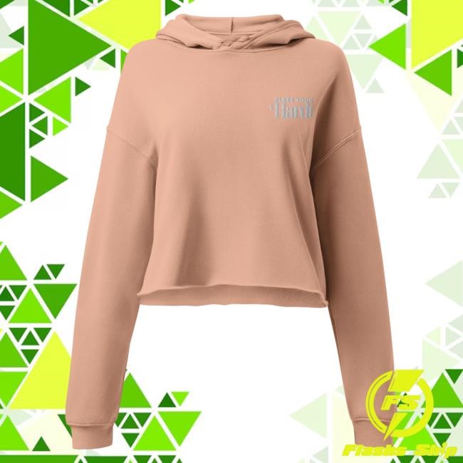 Dirty Media Bless Your 'Hardt Crop Hoodie Peach Dirty Media Shop Store Merch Official