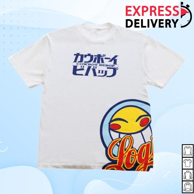 Logic Smiley Logo Tees - Logic X Cowboy Bebop X Crunchyroll Merch Store Shop