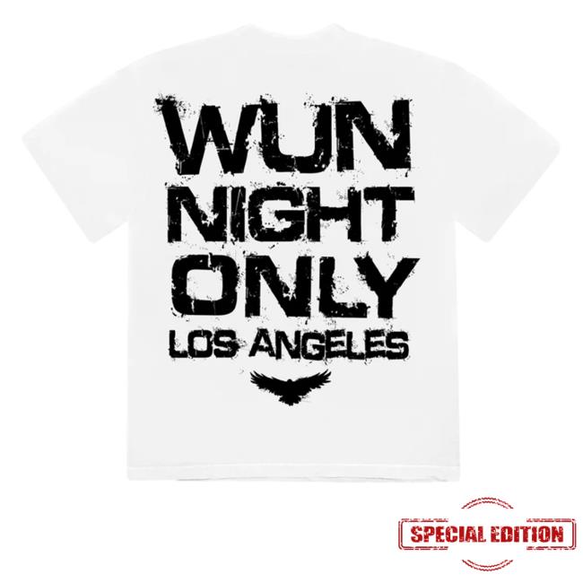 Official Wun Night Only Los Angeles Shirt Official Gunna Wunna Merch Wun Night Only Los Angeles Hot Shirt