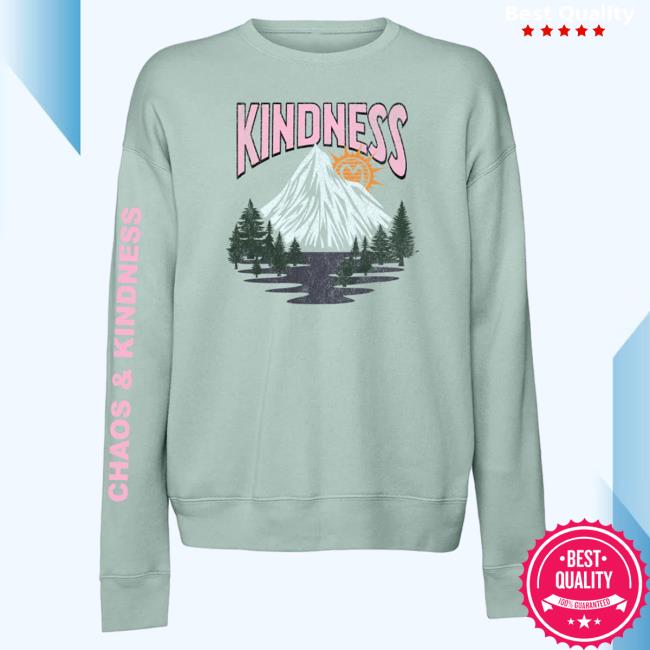 Official Chaos And Kindness Store Kindness Rises Pullover Sweatshirt Dusty Blue