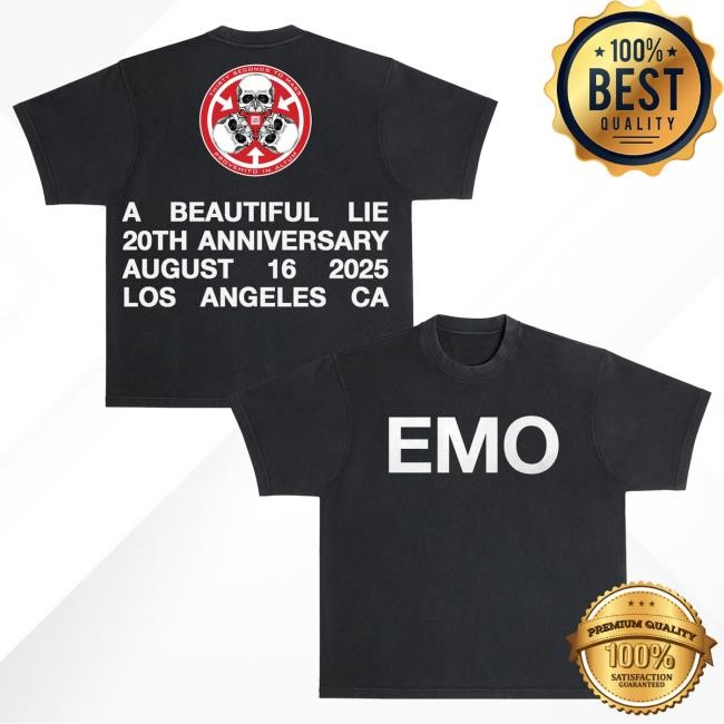 TSTFM Emo ABL20 Anniversary T Shirt Thirty Seconds To Mars Store Merch