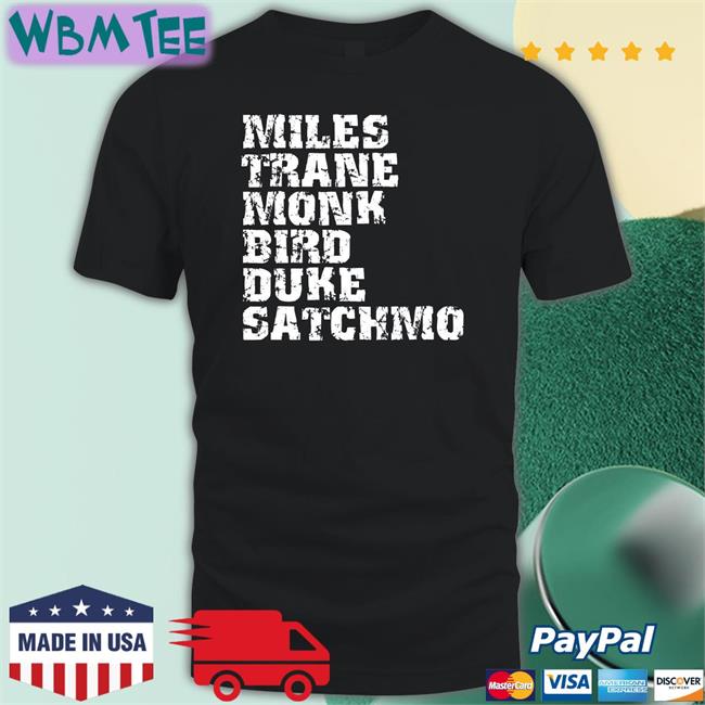 Daz Miles Trane Monk Bird Duke Satchmo Long Sleeve Shirt Italysoundsgood