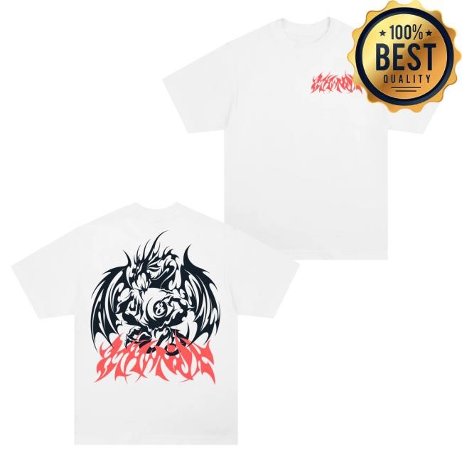 Official 8Thwndr Store Clothing 8Thwndr Dragon Popover Shirt White