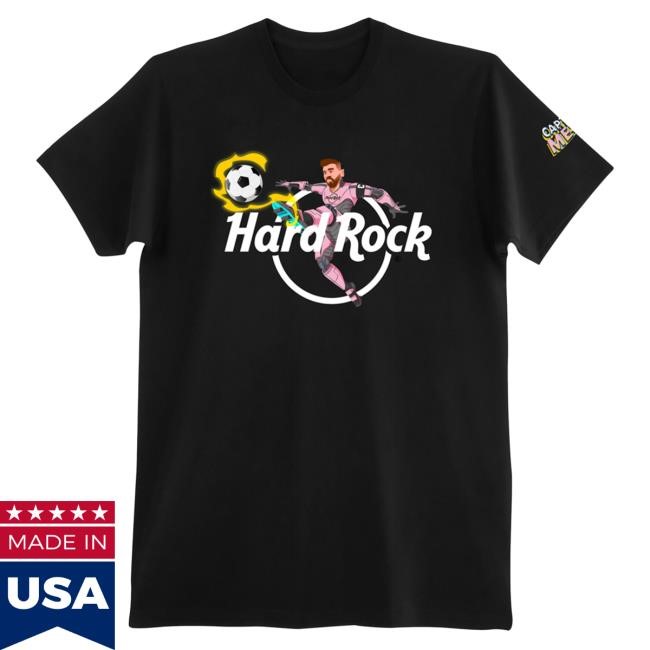 Official Hard Rock Store Shop Merch Captain Messi Black Shirts Hard Rock Cafe Shop