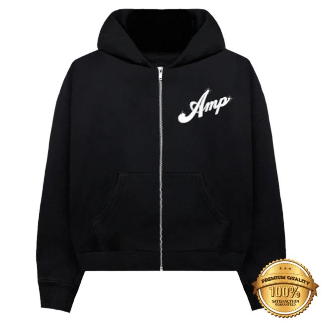 Official Amp Merch Store Retro Zip Pull Over Hoodie Amp Shop Clothing