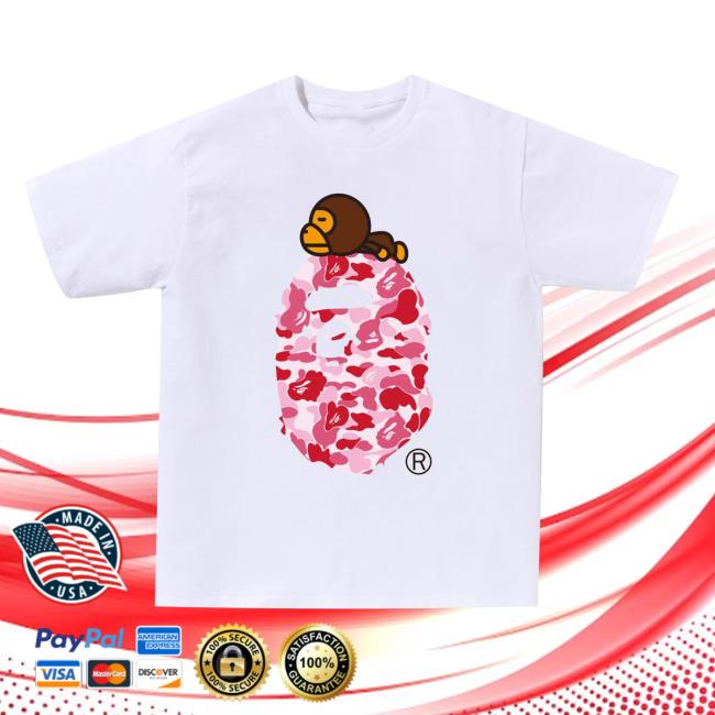 Official Abc Pink Camo Milo On Big Ape Tee Shirt