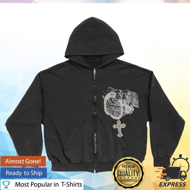 Official Tupac Shakur Merch Store 2Pac Untitled Zip Hoodies