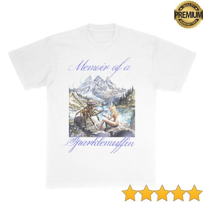 Illustrated Spider And Girl Tee Shirt Suki Waterhouse
