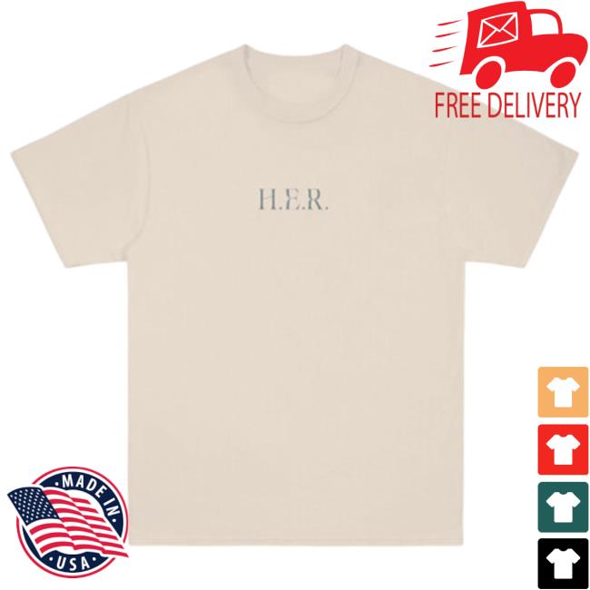 Official H.E.R Merch Shop Back Of My Mind Collage Cream Tee