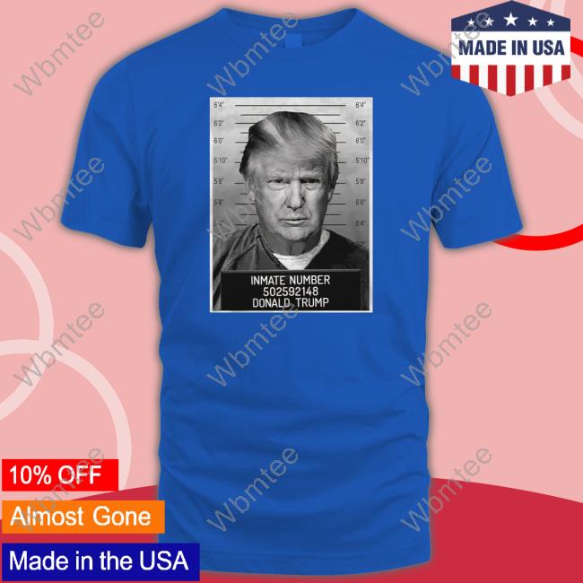 Barstool Sports Merch Inmate Number 502592148 Donald Trump Tee Shirt