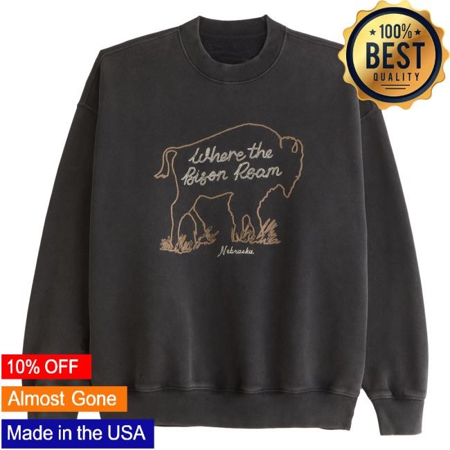 Official Abercrombie And Fitch Store Western Graphic Crewneck