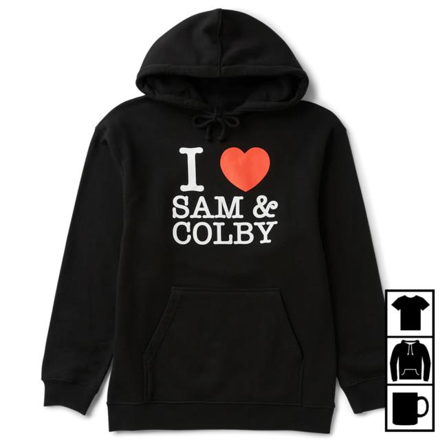 Official Sam And Colby Merch Xplr Shop Love Crewneck Sweatshirt