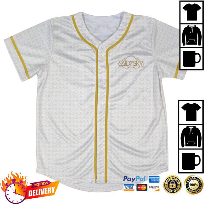 Said The Sky Official Shop Baseball Jersey White