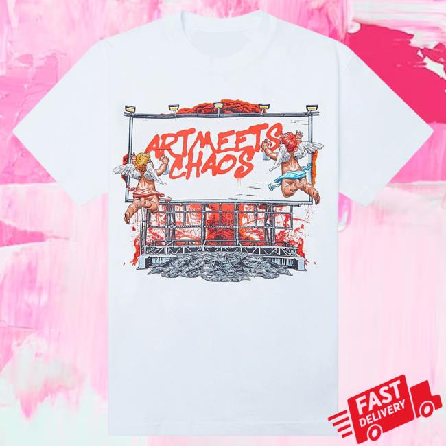 Official Capsule Clothing Store Art Meets Chaos Revenge Chaos T Shirt | White Capsule Nyc