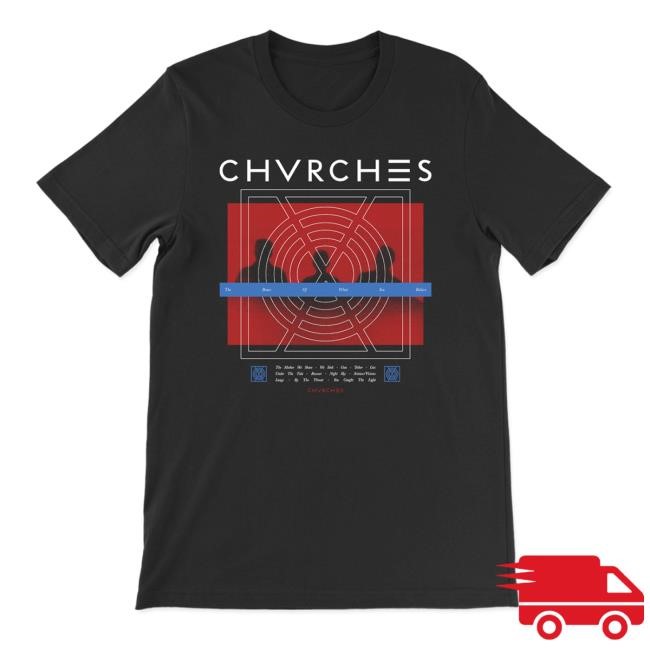 Chvrches Official Merch Store The Bones Of What You Believe Silhouette Tracklist T Shirt Chvrches Clothing Shop Apparel