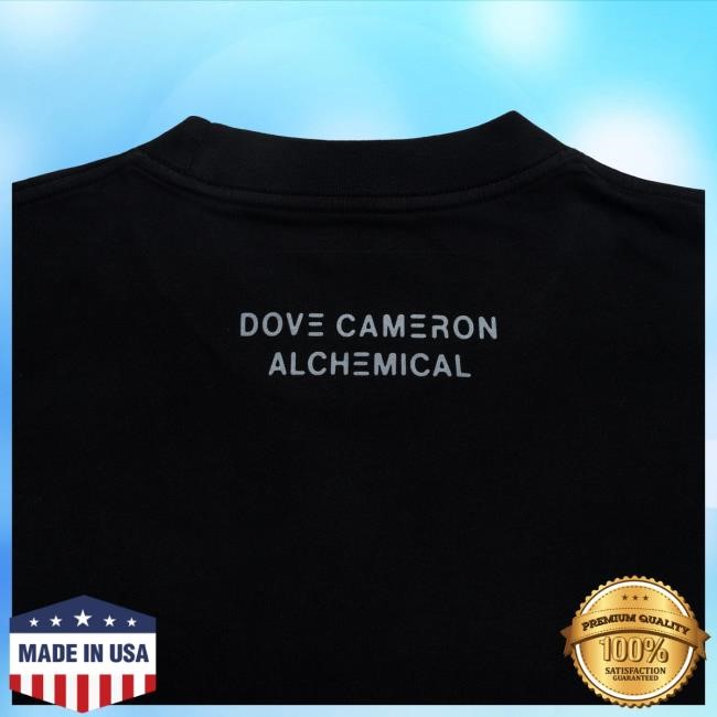 Official Dove Cameron Merch Store Dove Cameron Alchemical Ss Top Shirt - Black Acid Wash