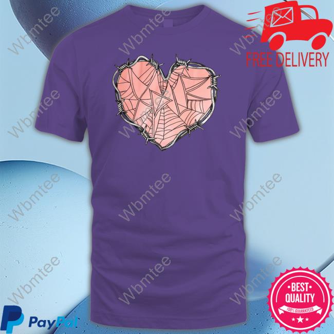 Sam And Colby Merch Web Heart Hooded Sweatshirt