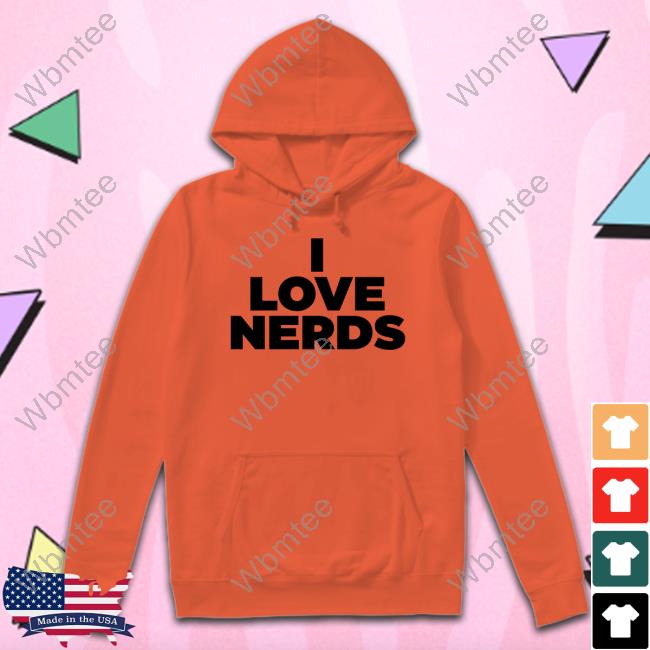 Kim Kardashian Wearing I Love Nerds Shirt
