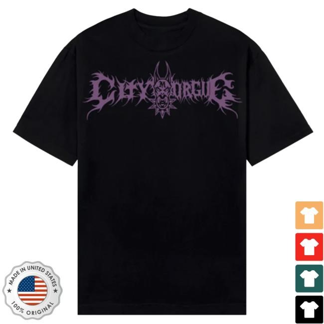 Official City Morgue Merch Revenge X City Morgue Metal Tour Tshirt Black/Purple City Morgue Clothing